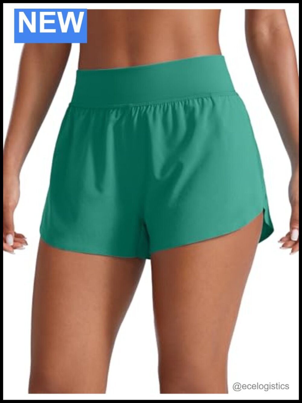 High Waisted Running Shorts 3" with Mesh Liner Quick Dry Lightweight for Women